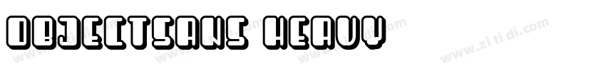 objectSans Heavy字体转换